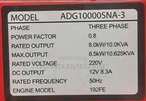 10kva 3 Phase Closed Diesel Generator