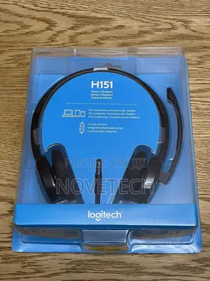 Logitech H151 Wired Headphone W Rotating Noise-Cancel Mic