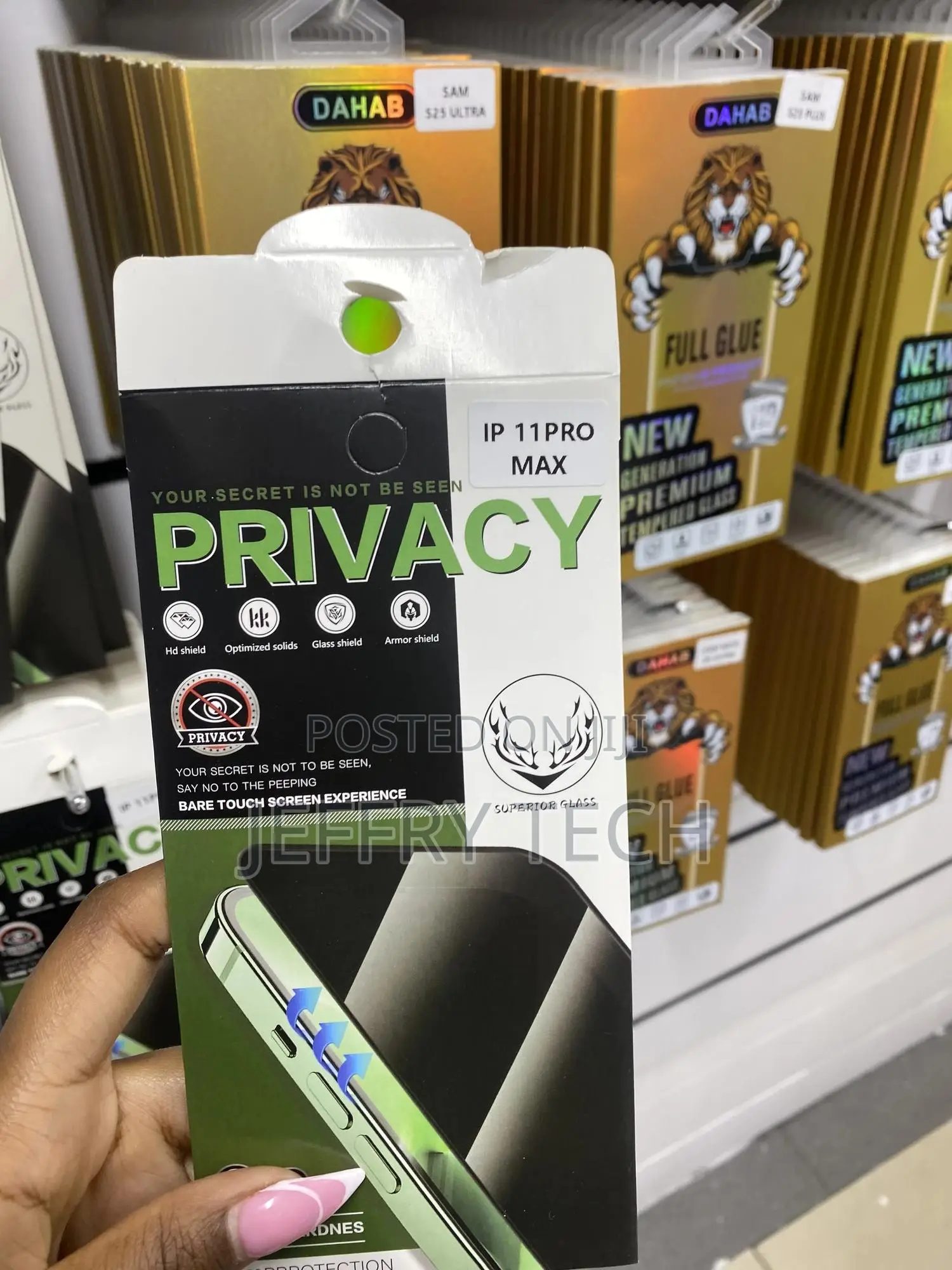 Jetech Privacy Screen Protector for iPhone 11 Pro Max
