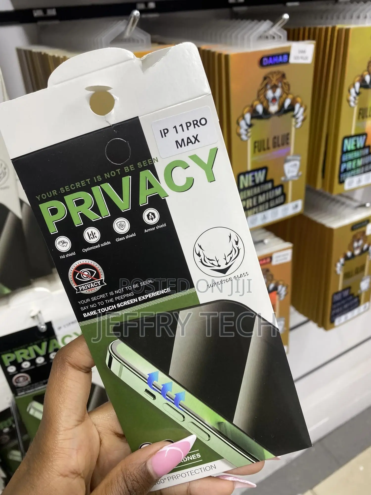 Jetech Privacy Screen Protector for iPhone 11 Pro Max