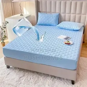 Blue Waterproof Mattress Protector