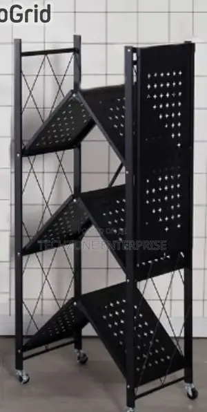 Multifunctional 5 Tier Foldable Kitchen Storage Rack