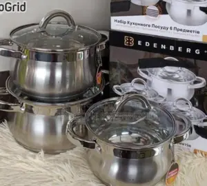 Edenberg (Eb-3716) 6 PCS Stainless Steel Cookware Set