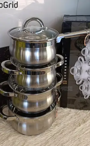 Edenberg Eb-3719 10 Pieces Stainless Steel Cookware 