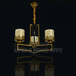 Classic Brass 3 Arm Ceiling Hanging Chandelier