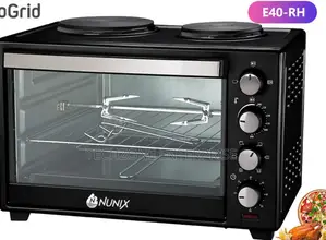 Nunix 4 Knob 40l Electric Oven With Double Hot Plate