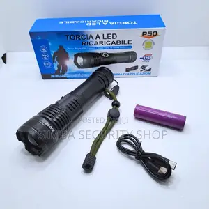 Xhp50 Zooming Flashlight Torch 2000 Lumens Torcia Metal
