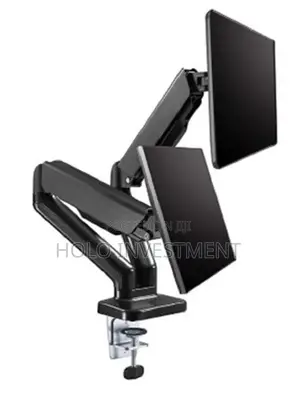 Gas Spring Type Dual Monitor Arm Table Mounting Type