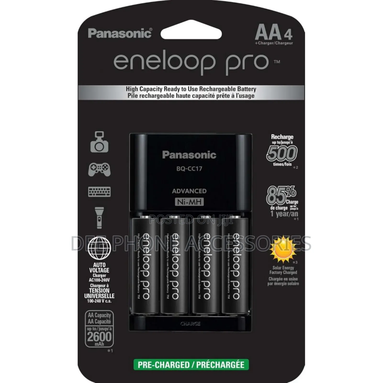 Eneloop Pro 4 Aa + Charger Rechargeable Battery
