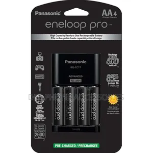 Eneloop Pro 4 Aa + Charger Rechargeable Battery