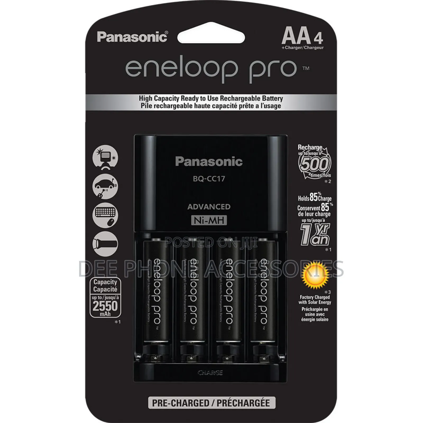 Eneloop Pro 4 Aa + Charger Rechargeable Battery