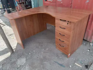 Brown Lshape Study Table