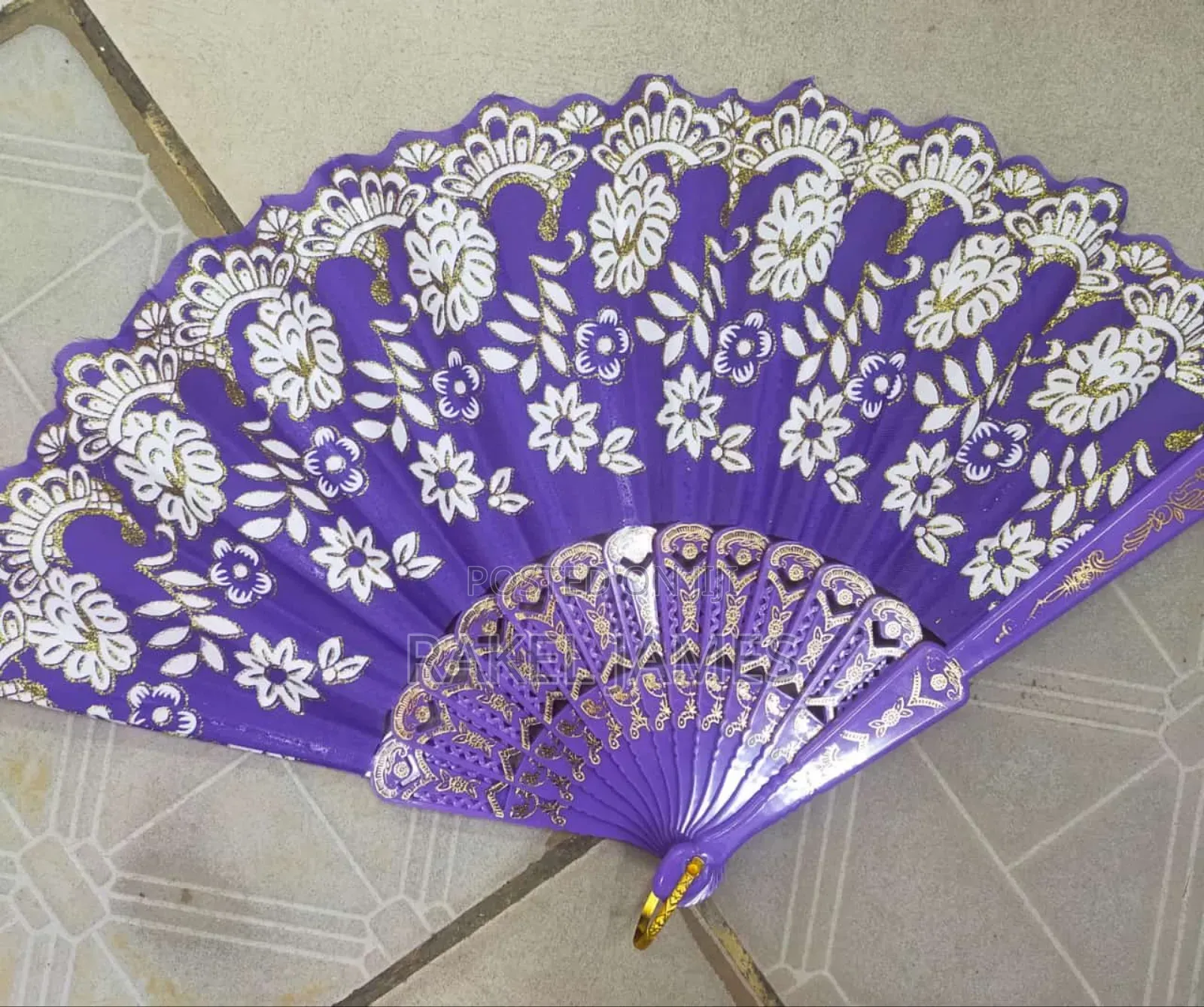 Pink Folding Fan