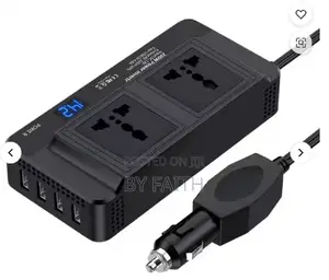Dc to Ac Power Inverter 200w 12v to 110v With 4 Usb Ports Ad