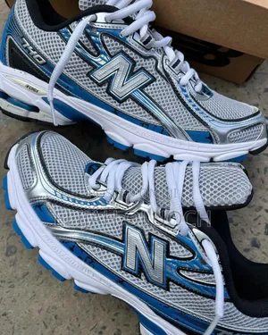 New Balance 740 Silver Blue Trainers
