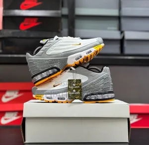 Air Max Plus 3 White Wolf Grey Yellow Black