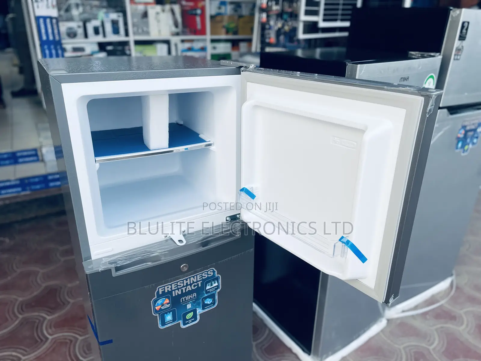Mika Fridge, 2 Door Top Mount Freezer Defrost, 138l,