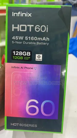 New Infinix Hot 60i 128 GB Black