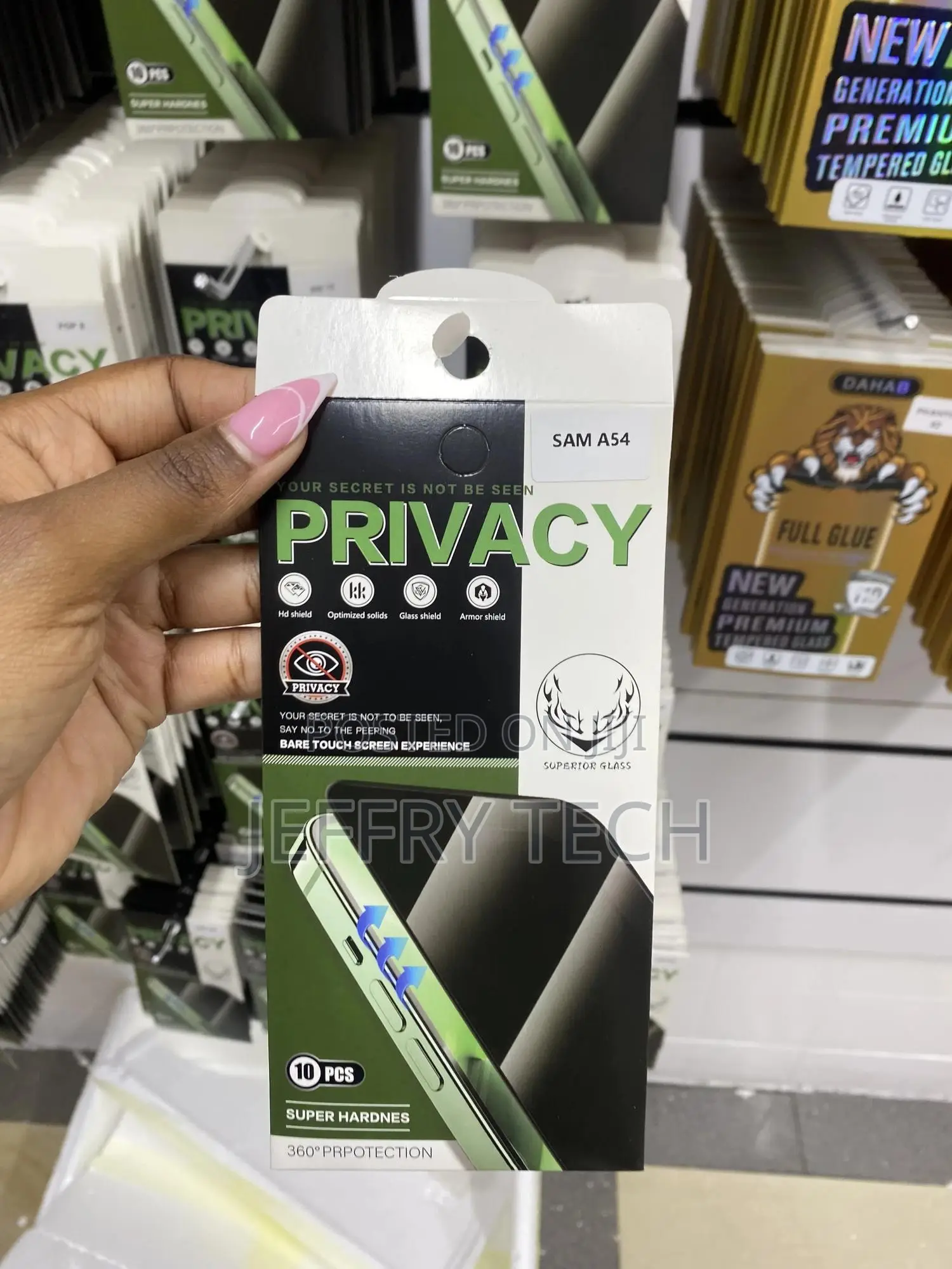 Bchklai Privacy Screen Protector for Samsung Galaxy A54