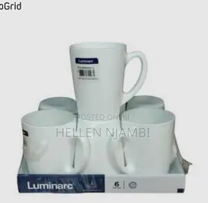 Set of 6 Luminarc New Morning White Cups