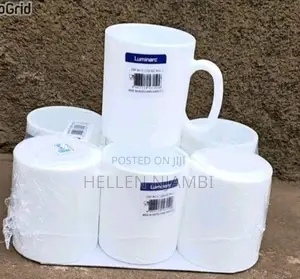 Luminarc 6pcs Set Essence White Ceramic Cups
