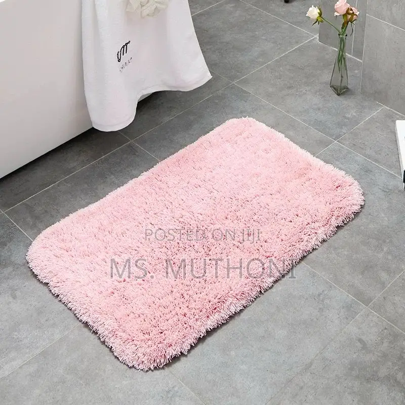 Rubber Bottom Bathroom Absorbent Fluffy Mat