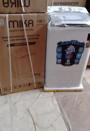 Mika Semi Auto 6kg Top Load Washing Machine White M6kw