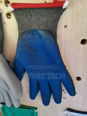 (Pair) Handmaster Blue Latex Coat Glove Small 306ts