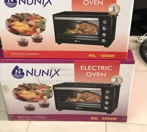 Nunix 60 Litres Rotisserie Oven With Knob Setting Nu60l