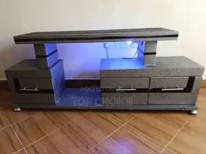 Tv Stand With 3 - Drawers and Lights