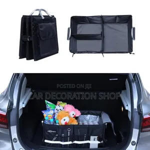 All Purpose Collapsible Boot Car Organizer With Side Pocket