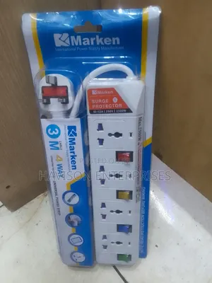 Marken 4 Way Extension With Surge Protector