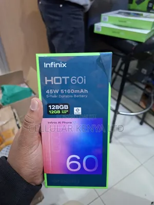 New Infinix Hot 60i 128 GB Black