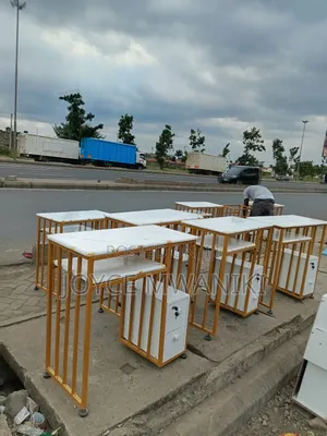 Manicure Tables, Marble Tops and Drawers 