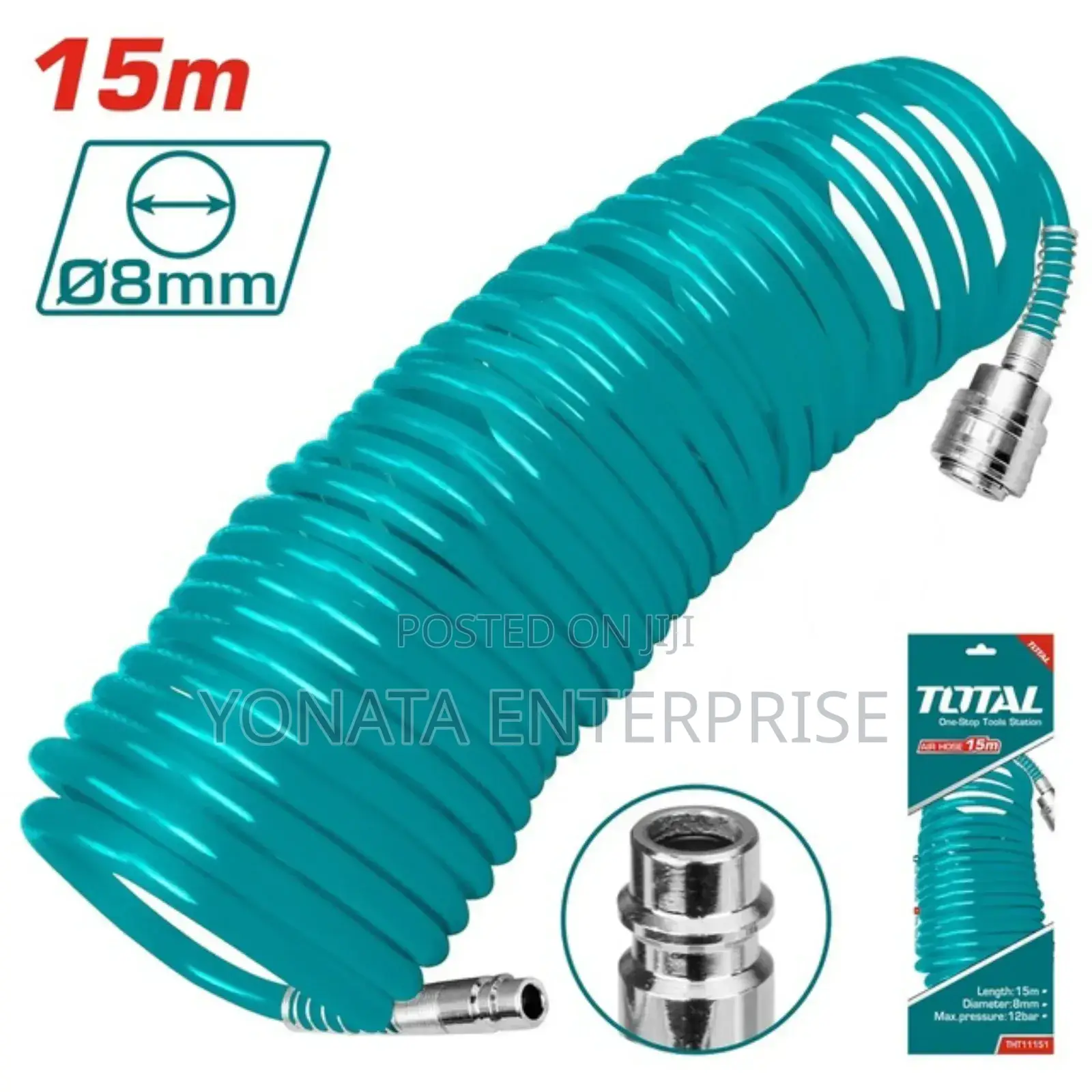 Air Compressor Hose 15m (8mm Diameter)