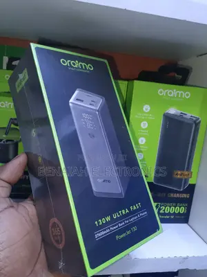 Oraimo Laptop Powerbank, Ultra Fast 27600mah,130volts 5ports