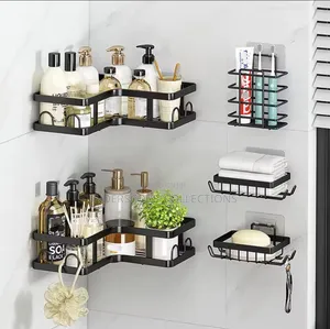 5pcs Corner Shower Caddy Shelf/ Bathroom Organizer