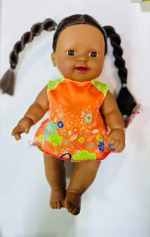 African Baby Doll Pink Dress