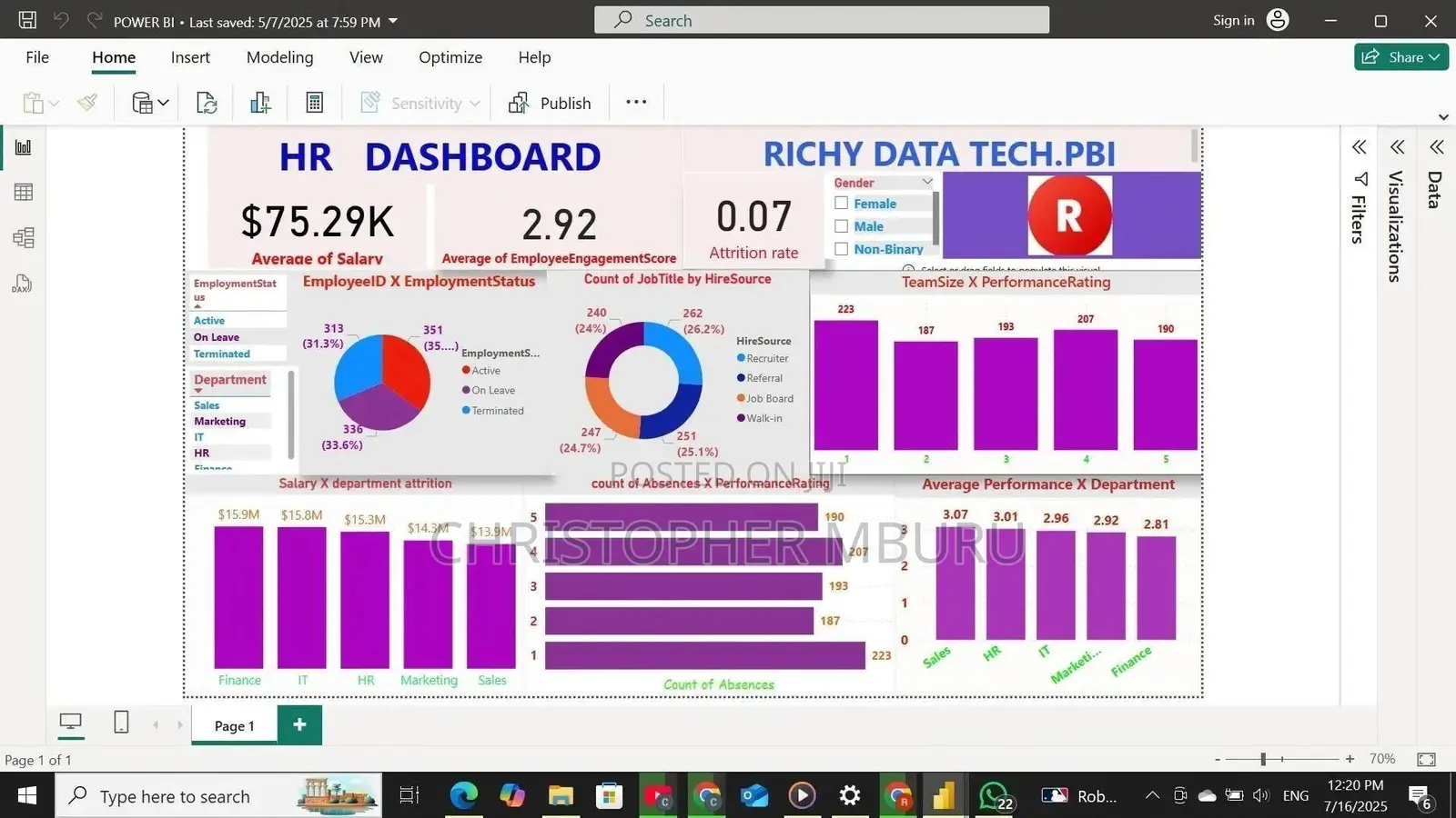 Data Analysis (With Excel and Power Bi)