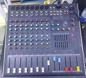 Pro 8 Channels Sound Craft Plain Proffesional Mixer Usb/Bt