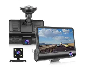 Dash Camera With Front, Inside and Rear Recording Cameras
