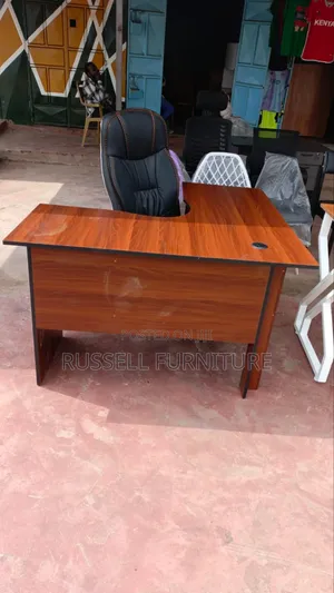 Study Table and Imported Leather Chairs