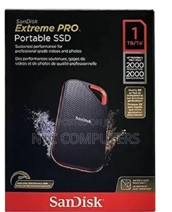 Sandisk E81 Pro Portable SSD V2 1tb 1-1t00-G25
