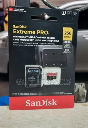 New 256gb Extreme Pro Microsd Card+Adapter C10, U3, V30, A2.