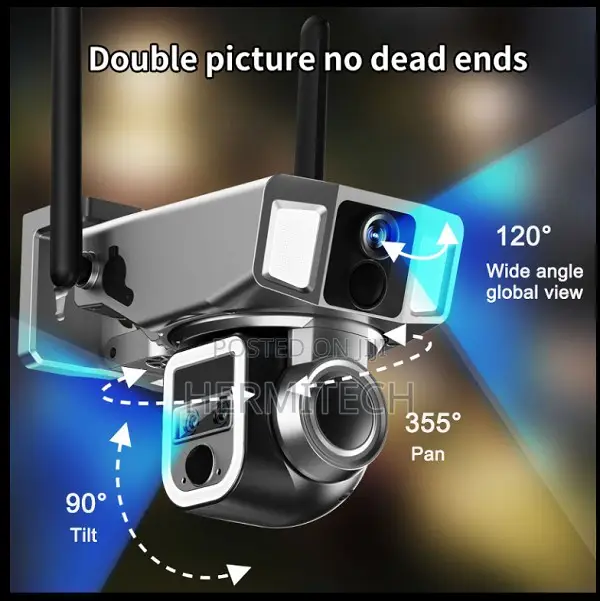 CCTV System 4g Solar-Powered With App Control 4mp Wi-Fi