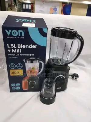Von Blender 500w 2in1 With Grinder 5 Speed 1yr Warranty