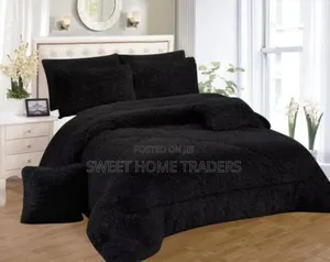 Black Fluffy Duvet
