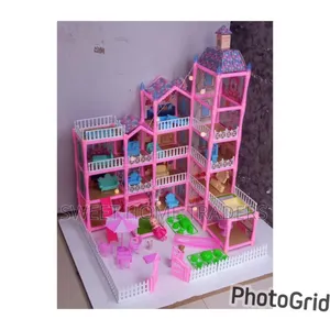 379 Pieces Doll House Pink