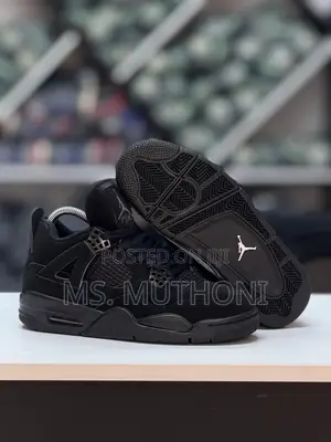 Air J4 Retros All Black Now Available Sizes 38-45