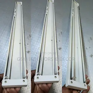 Paired Aluminium Curtain Rails Non Rusting Smooth
